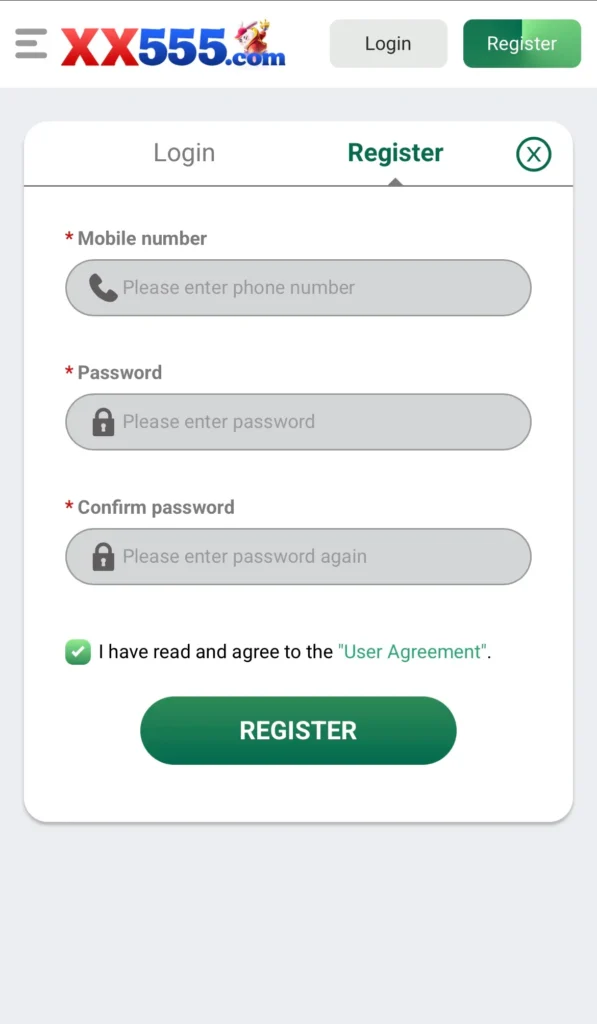 XX555 Register